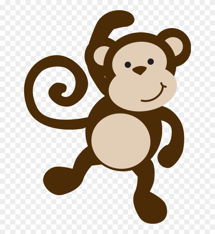 Download Cute Jungle Animal Clip Art Digital Clipart Baby Monkey ...