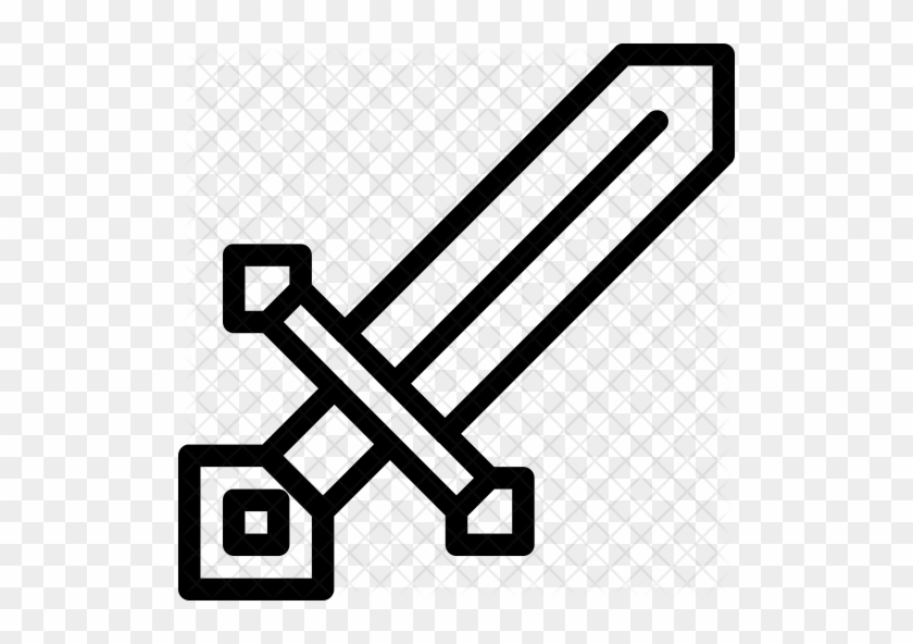 Download Minecraft Clipart Svg Black And White Minecraft Sword Png Free Transparent Png Clipart Images Download