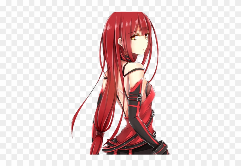 Free Anime Girl With Red Eyes And Black Hair Evil Anime Girl With Red Hair Free Transparent Png Clipart Images Download