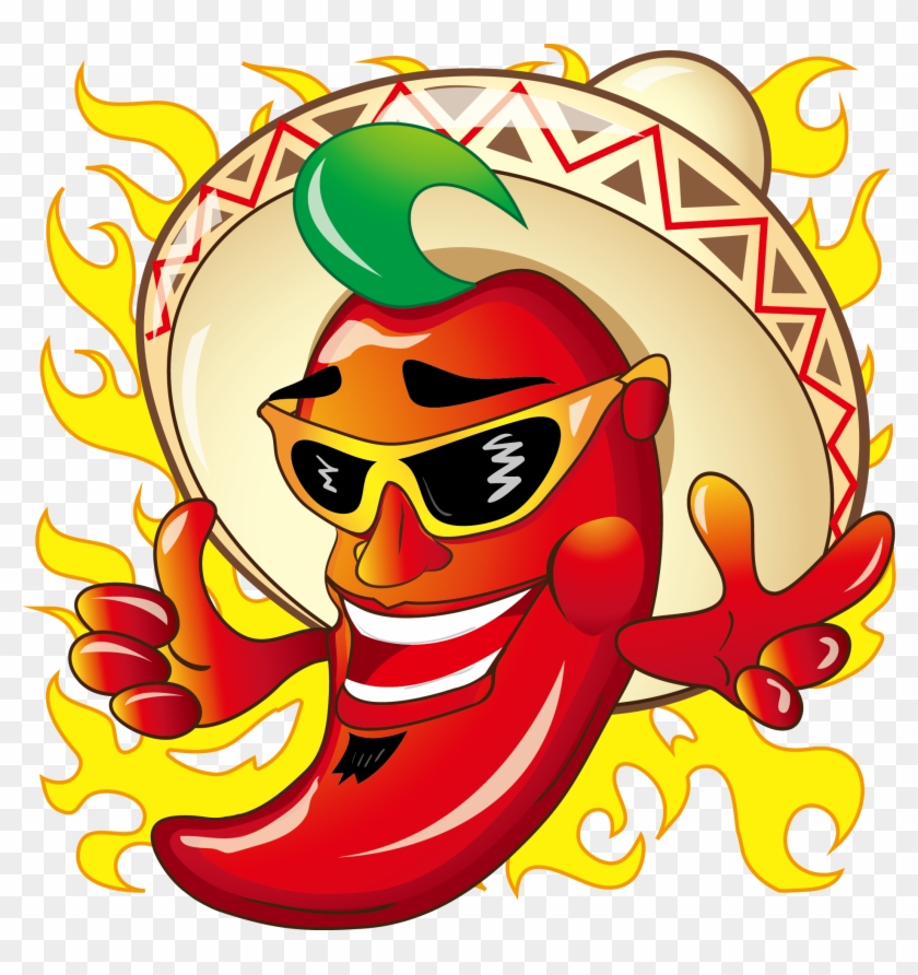 Jalapexf1o Mexican Cuisine Chili Pepper Cartoon - Cartoon Pepper - Free