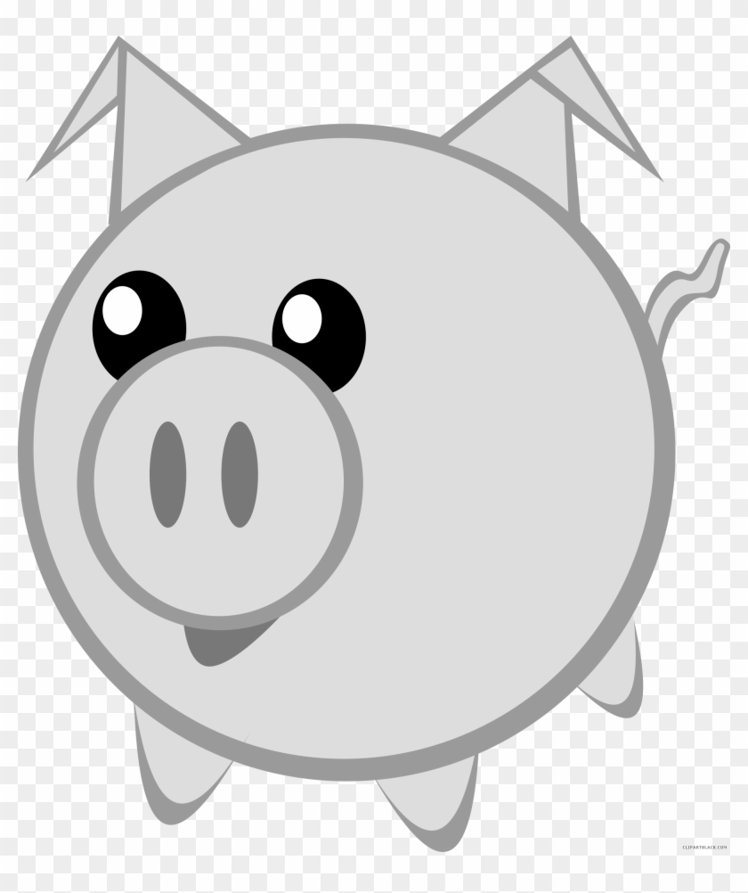 Pig High Quality Animal Free Black White Clipart Images - Cerdo Clipart #922609