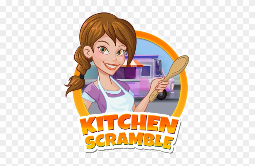 Kitchen Scramble Game Logo Text And Image - Kitchen Scramble #922683