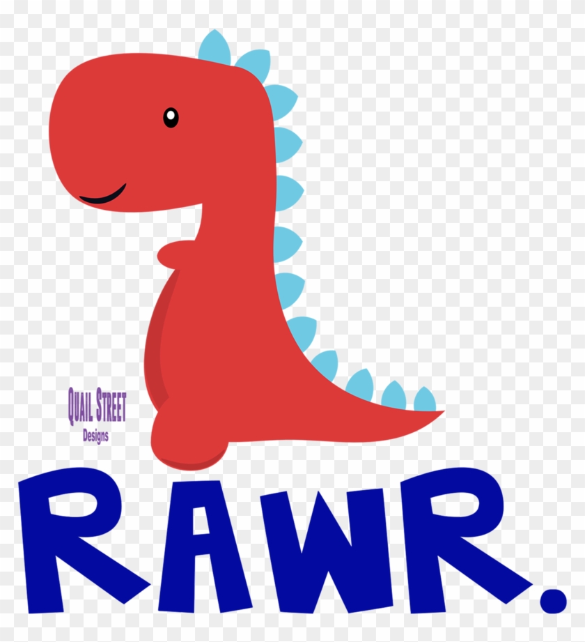 Rawr Dinosaur Vinyl Decal - Cartoon #923308