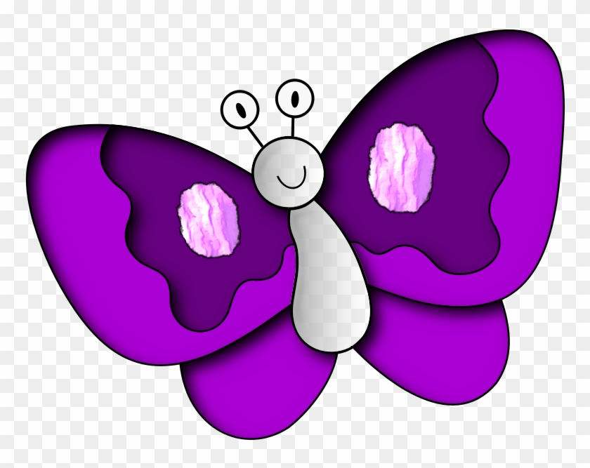 Cartoon Butterfly Image - Purple Butterfly Cartoon #923607
