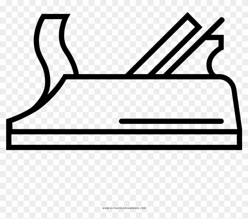 Wood Plane Coloring Page - Line Art #924341