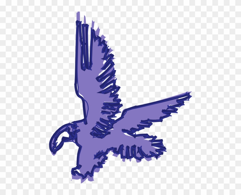 Purple Eagle Scribble Svg Clip Arts 498 X 600 Px - Eagle #924927