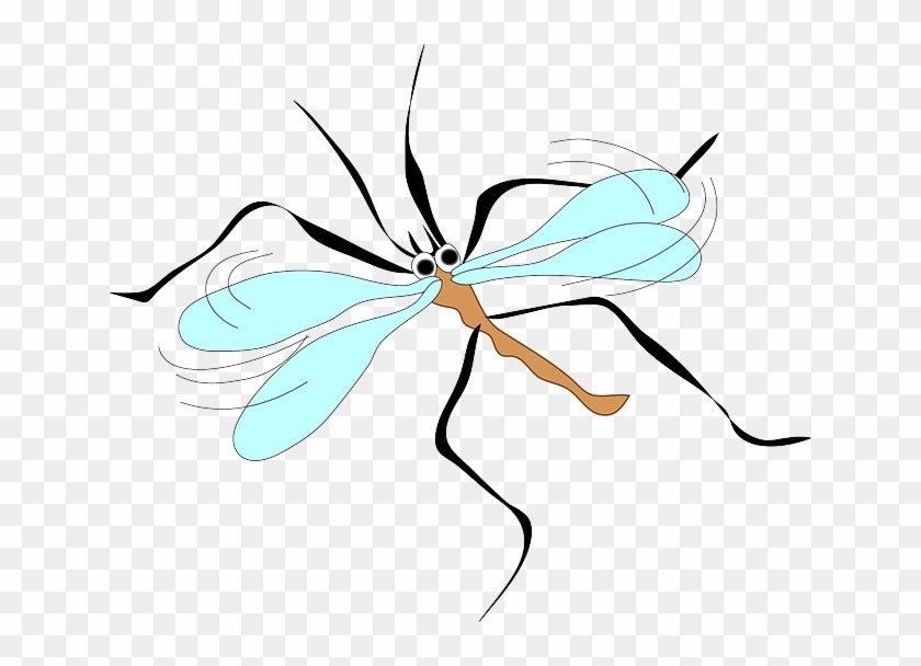 Mosquito, Cartoon, Wings, Long, Sucker, Insect, Animal - Mosquito Clip Art #925619