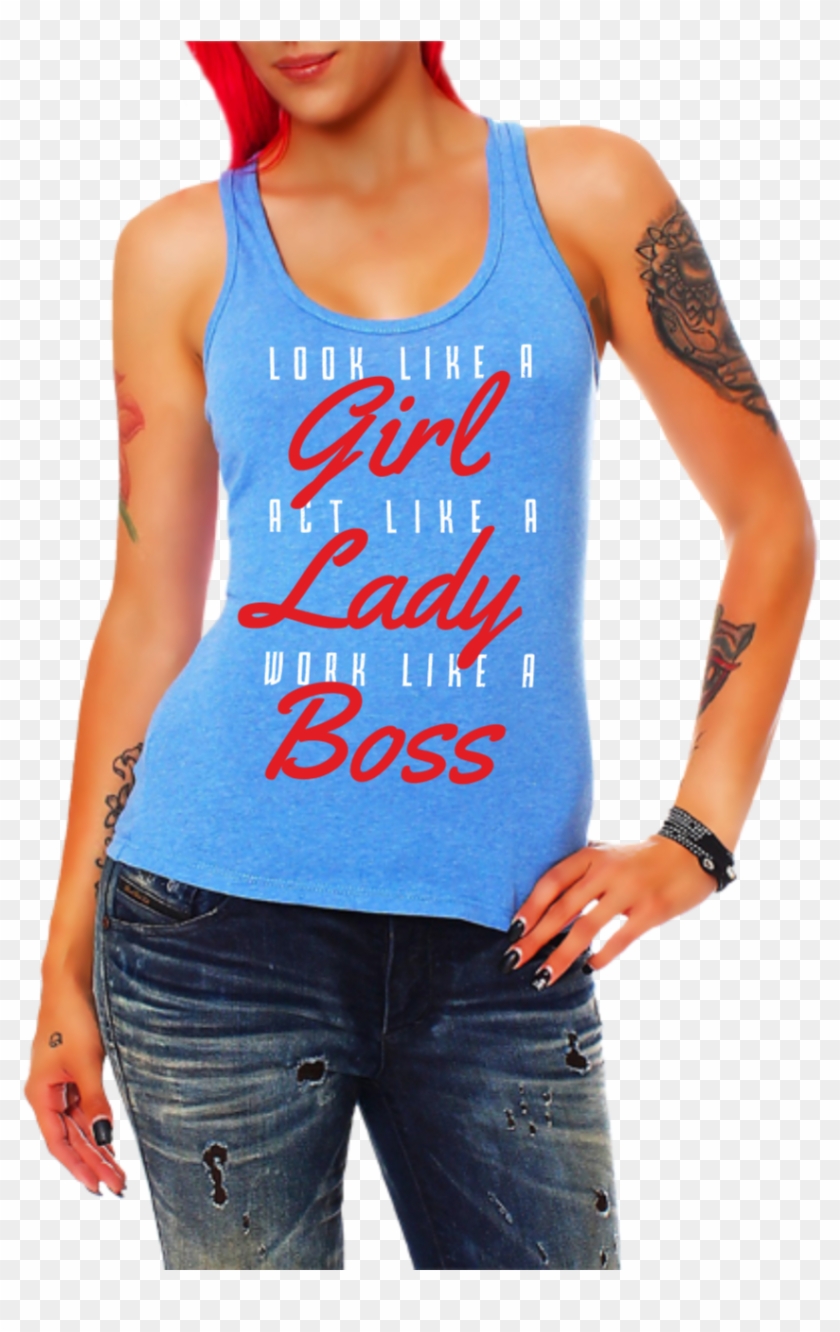 Frauen Traeger Tank Top Look Like A Girl - Frauen Traeger Tank Top Look Like A Girl #926975