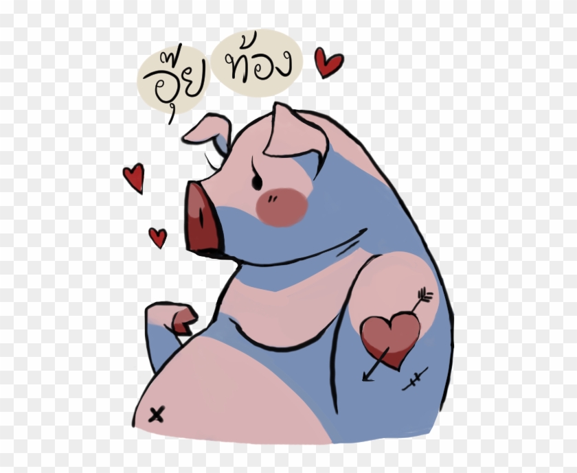 Lovey Friendly Animals Line Sticker - Cartoon #928571