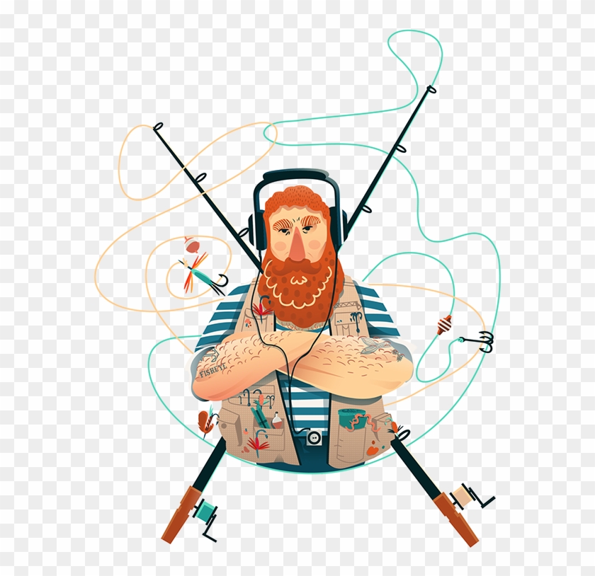 Fisherman Illustration For Fisheye Fest On Behance - Illustration #928684