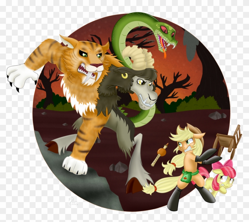 Chimera, Chimera Sisters, Lion Tamer's Chair, Multiple - Cartoon #929078