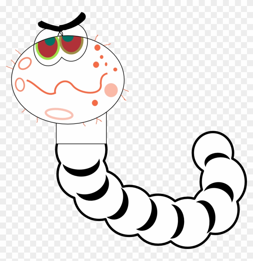 Worm 2 Black White Line Art 999px 105 - Worm #932362