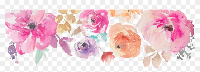 Download Watercolor Flower Border Png - Free Transparent PNG ...