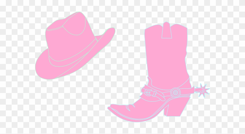 Cowgirl Boots And Hat Clip Art Clipart - Little Cowgirl Boots Clip Art #935095