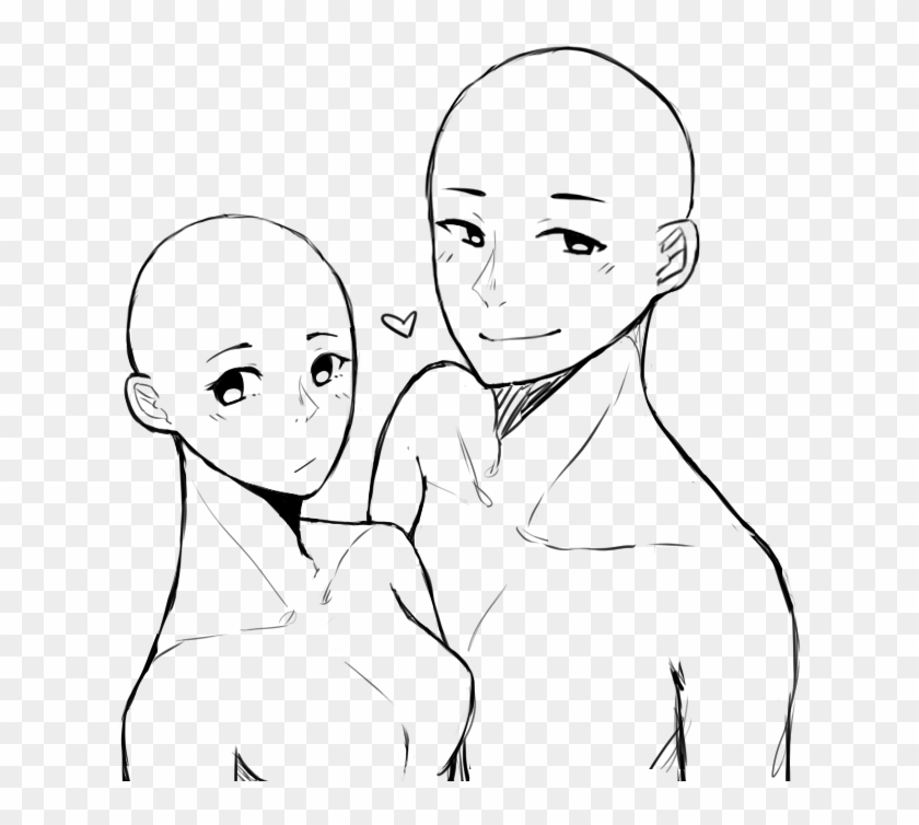 Couple Base , D drawing of an anime couple transparent background PNG  clipart