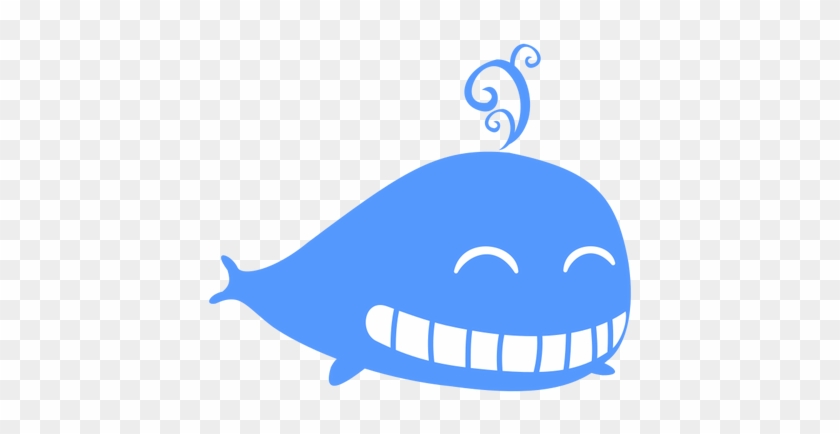 Blue Whale Cartoon Image - สัตว์ ทะเล Png #937309