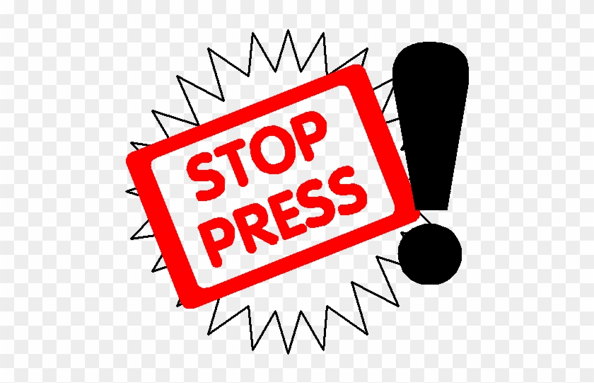 News Release Of The Week - Stop The Presses Clip Art #938695