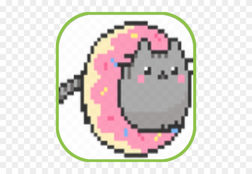 This Is Hy's Second Time Winning Aotm With A Simple, - Pusheen Cat Gif Donut #939363