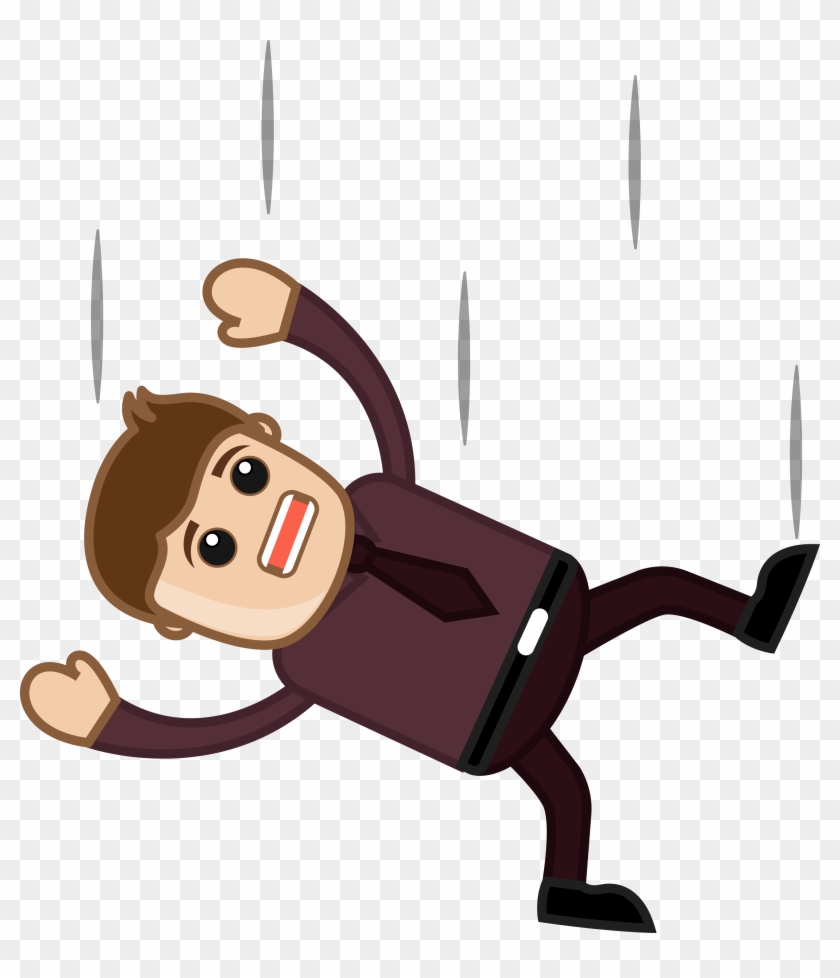 Download Png Image - Cartoon Guy Falling Png #940224