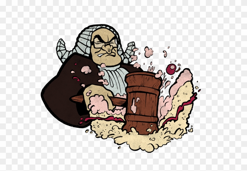 Courtroom Cake Illustration Vignetted Small - Corban Wilkin #940312