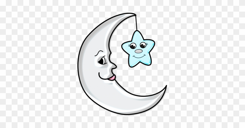 Cute Moon With Star Transparent Png Picture - Sun And Moon Cartoon Png ...