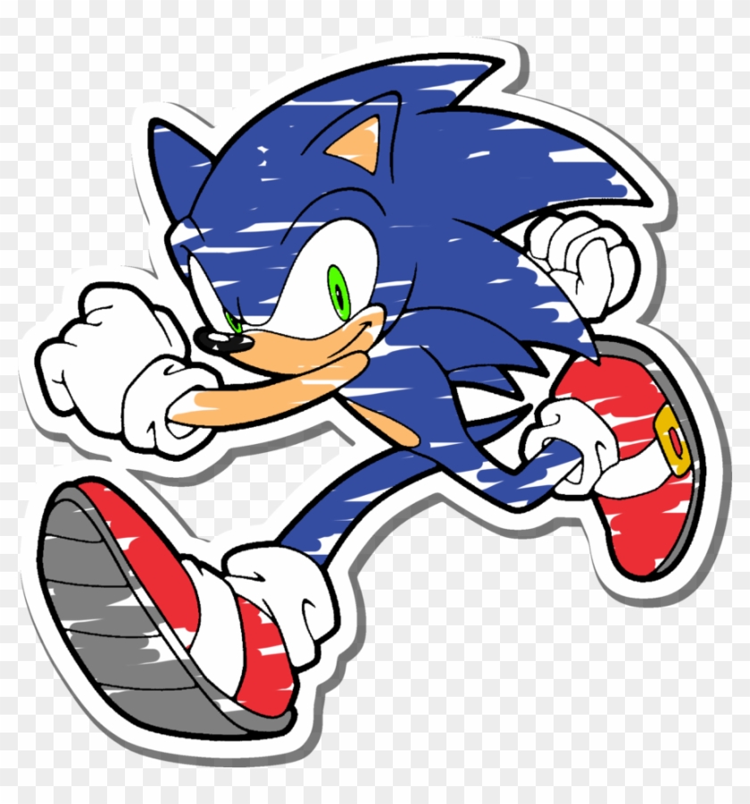 sticker soniclunicaura106  sonic the hedgehog coloring