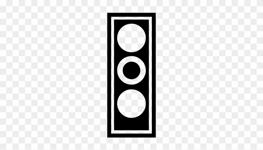 Trafficlight In Yellow Vector - Силуэт Светофора #940885