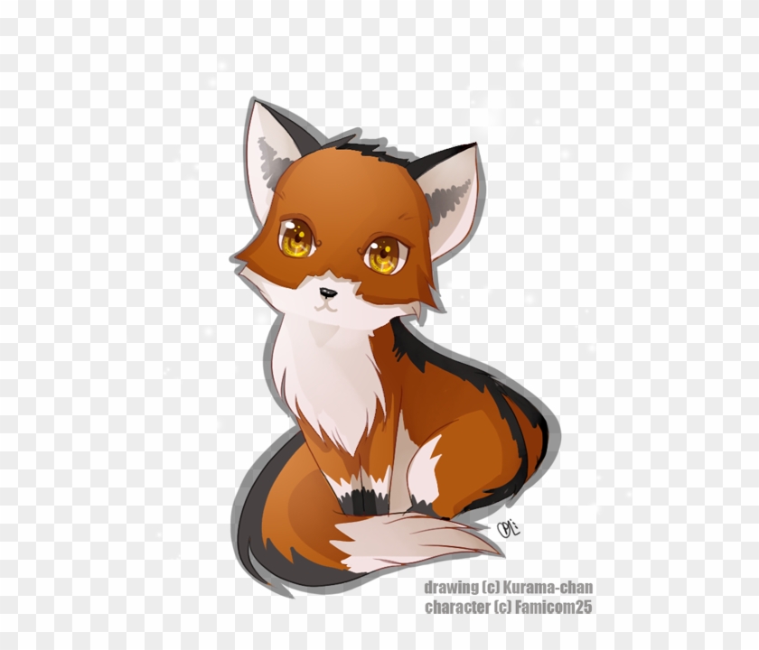 confused anime cute fox baby