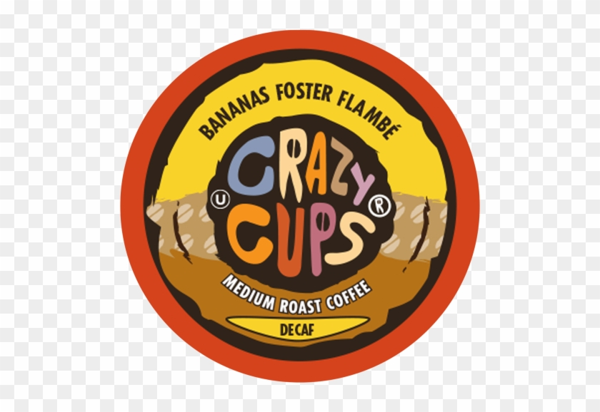 Crazy Cups Decaf Bananas Foster Flambe, Single Serve - Crazy Cups Decaf Banana Foster Flambe Flavored Coffee #942713