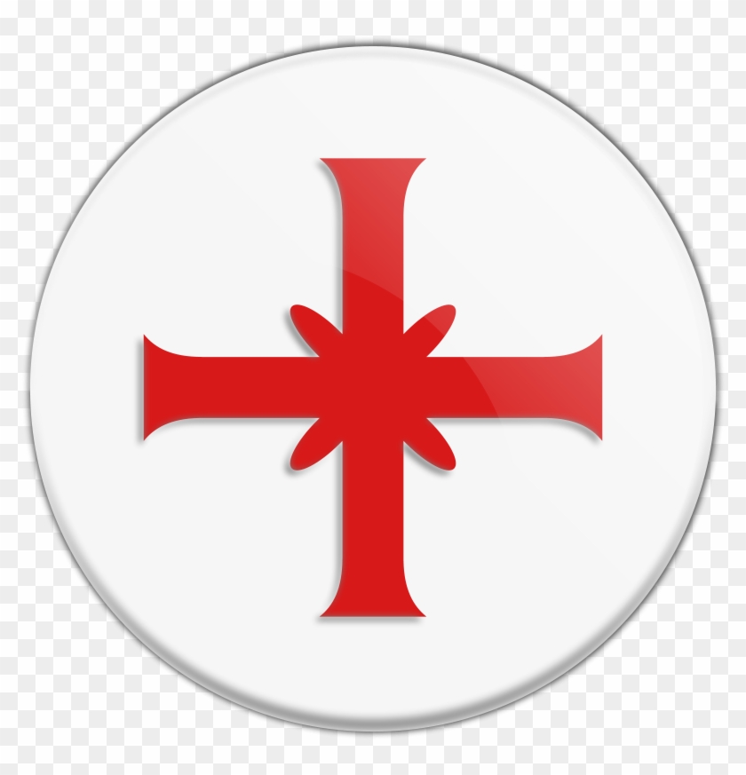 Free Croce Templare11 Free Mundane Cross Encircled - Desen Cruce Pentru Coliva #944055