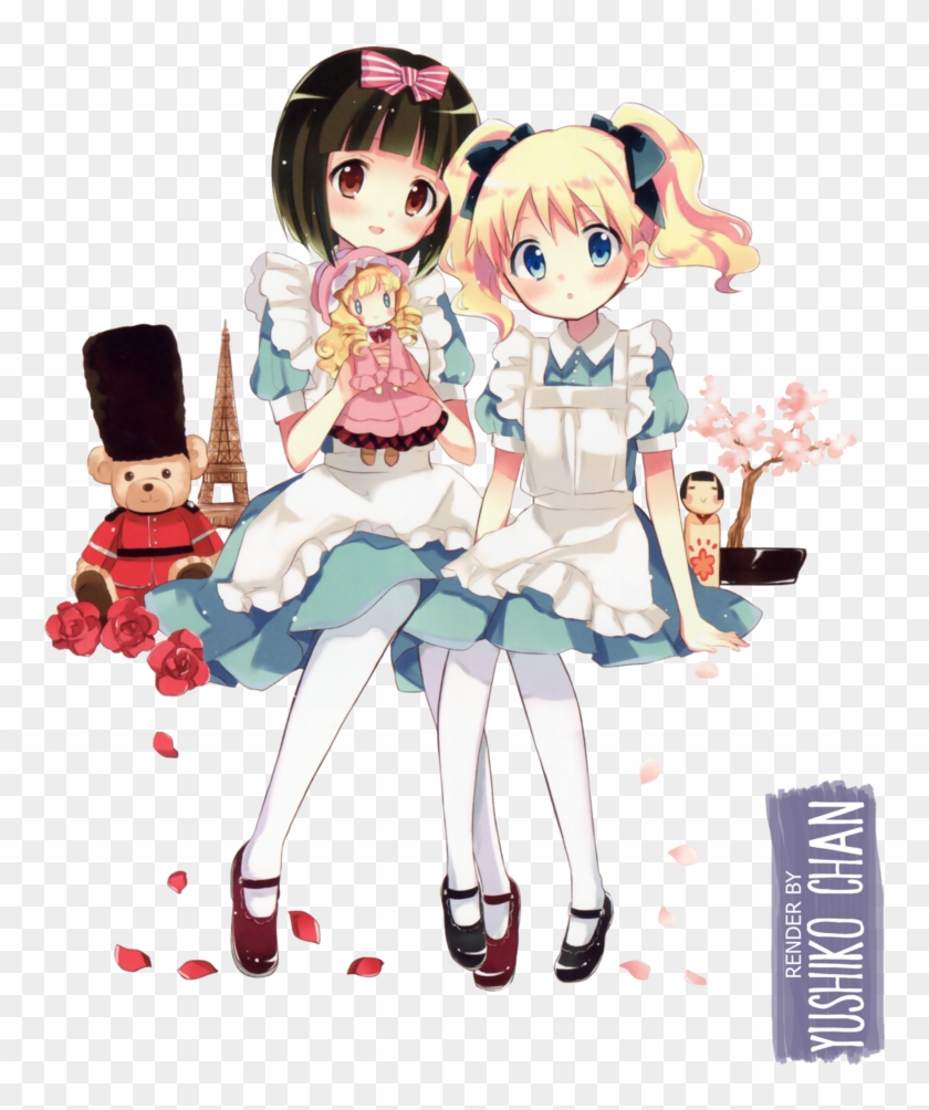 Alice Cartelet And Oomiya Shinobu Render By Yushiko Chan Cartoon Free Transparent Png Clipart Images Download