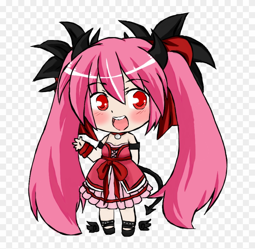 Pink Devilish Chibi Girl By Ravenblood2010 - Manga #945244