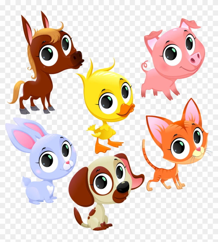 how to draw cute cartoon animals with big eyes