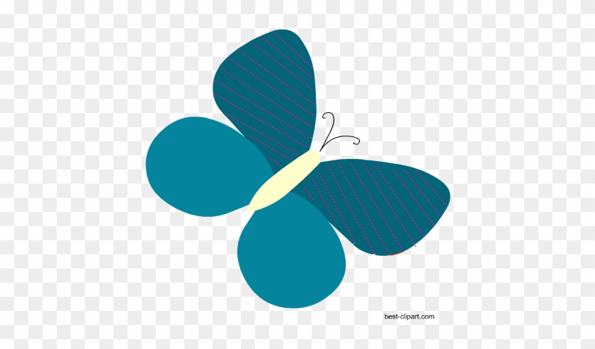 Teal Butterfly Clip Art Image - Clip Art #947948