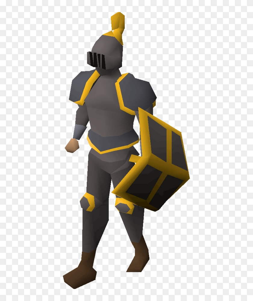 Gold-trimmed Set Equipped - Runescape Black Gold Trimmed Free Transparent PNG Clipart Images Download