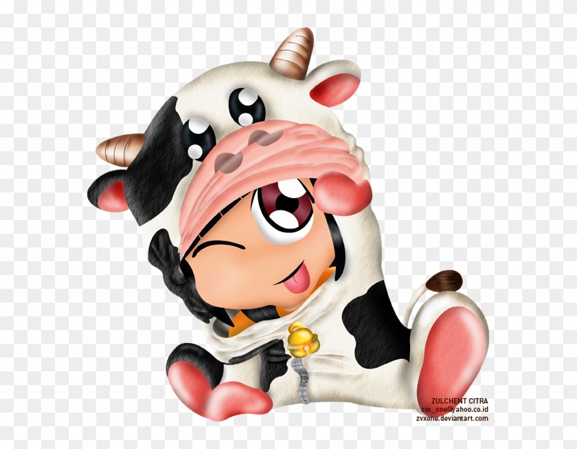 Kawaii Cow By Dessineka On Deviantart  Kawaii Cow  Free Transparent PNG  Clipart Images Download