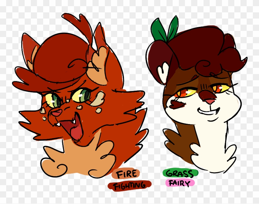 leafpool and squirrelflight as humans