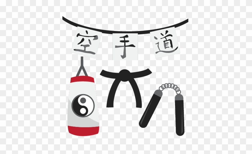 Karate Set Svg Scrapbook Cut File Cute Clipart Files - Scalable Vector Graphics #170082