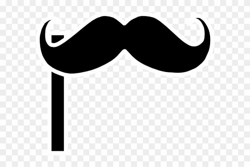 Mustache Black Moustache Clipart Free - Moustache On A Stick #170452