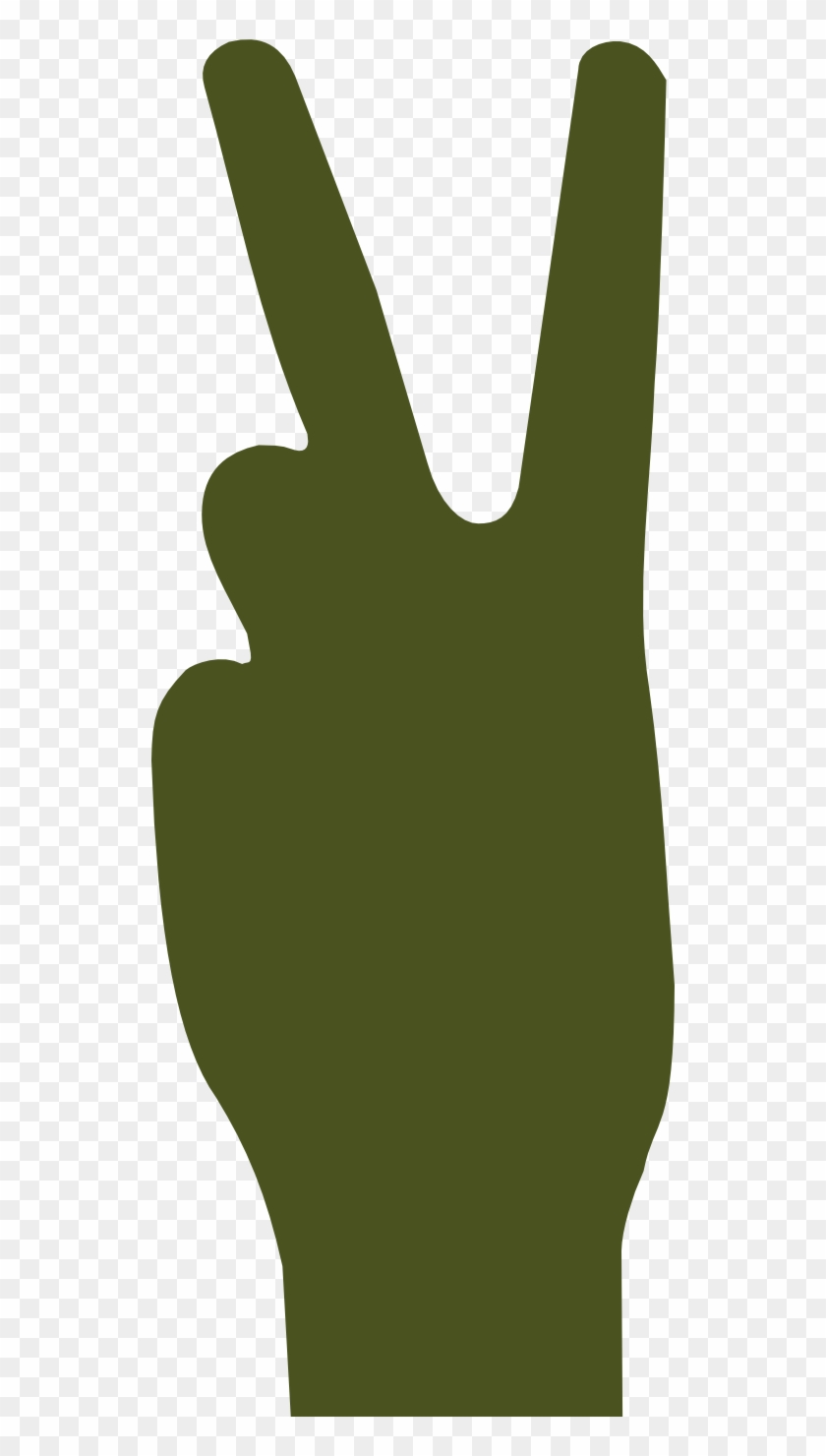 Army Green V Sign Peace Svg Scalable Vector Graphics Scalable Vector Graphics Full Size Png 