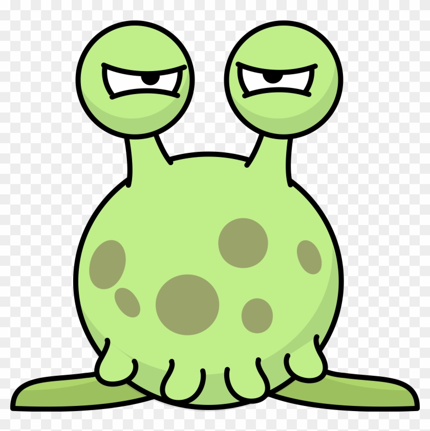 Alien Cartoon Comic Eye Stalks Kids Monste - Alien Png Clipart #171734