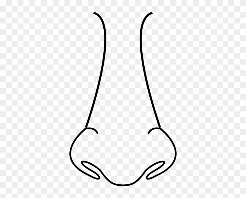 Image Result For Clip Art Nose Black And White - Outline Of Nose #173642