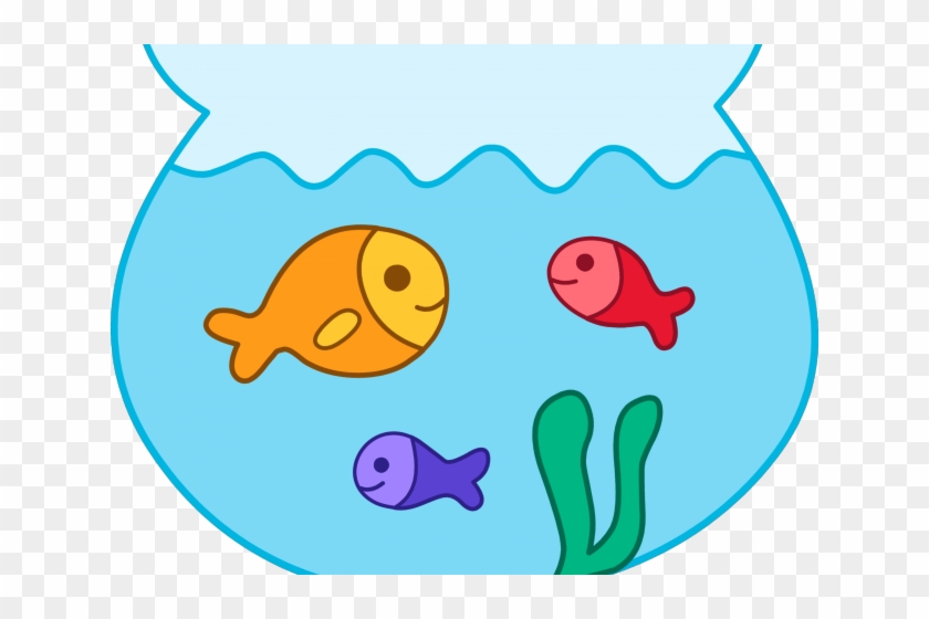 Fish Bowl Clipart Border - Fish In Bowl Clipart #173709