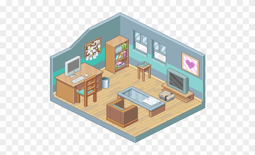 Isometric View Of Room - Free Transparent PNG Clipart Images Download