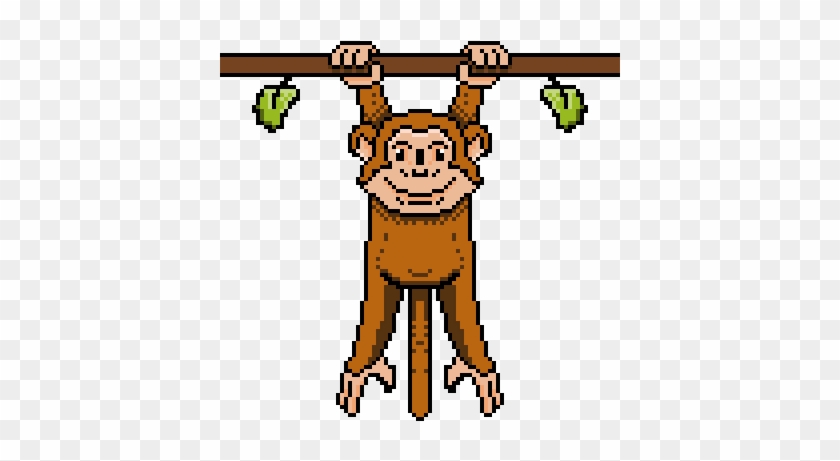 Monkey Hanging - Cartoon #952011