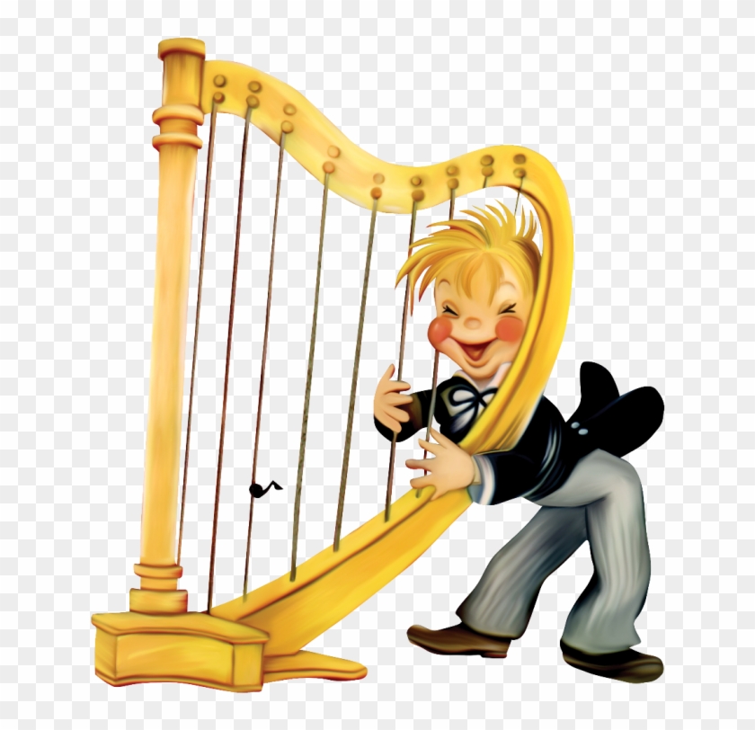 Harp Clipart Transparent - Harfe Clipart #952075