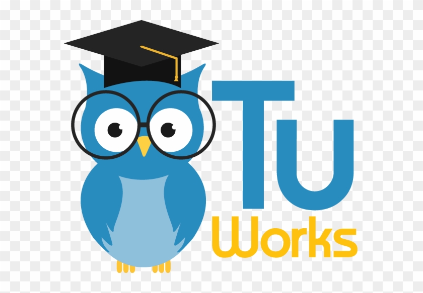 Tuworks Logo Square Dark Blue Owl Tricorner Hat Glasses - Hat #954183