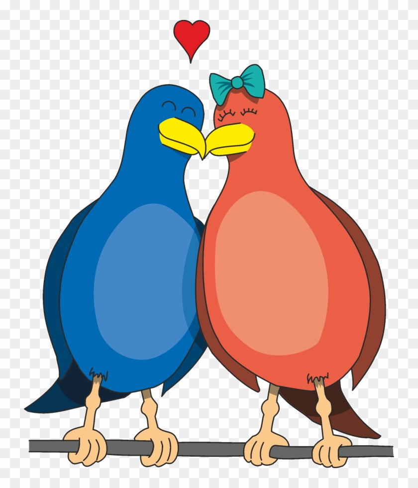 Love Birds - Cartoon - Free Transparent PNG Clipart Images Download