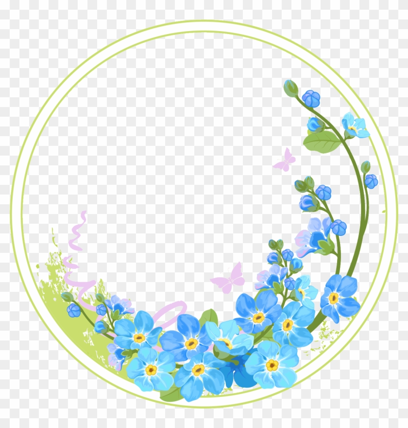 outline flower circle frame, floral rounded frame, free vector 8302353  Vector Art at Vecteezy
