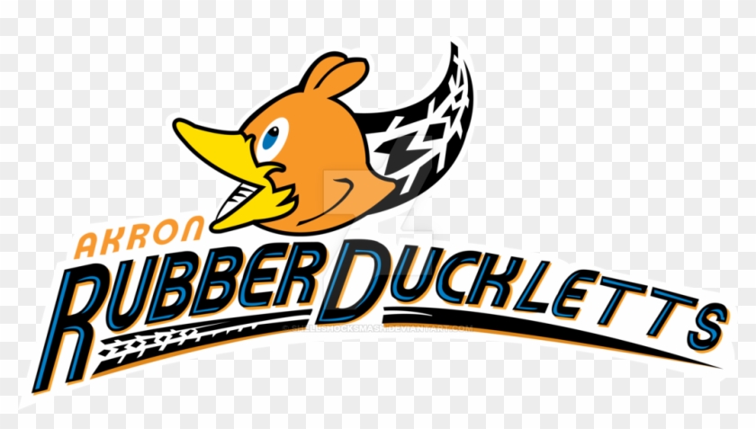 Akron Rubber Duckletts Jal Logo By Shellshocksmash - Akron Rubberducks #958527